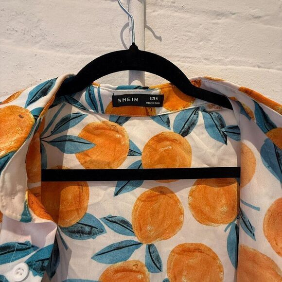 Oranges Button Up Short Sleeve Shirt - Picture 2 of 3